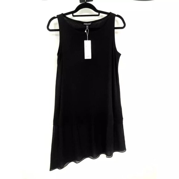 Eileen Fisher Tunic XS Stretch Silk Asymmetrical NWT $258 - Picture 3 of 8